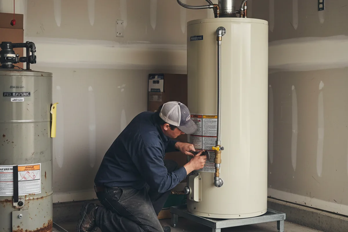 Water heater and shutoff valve replacement in Fairhaven